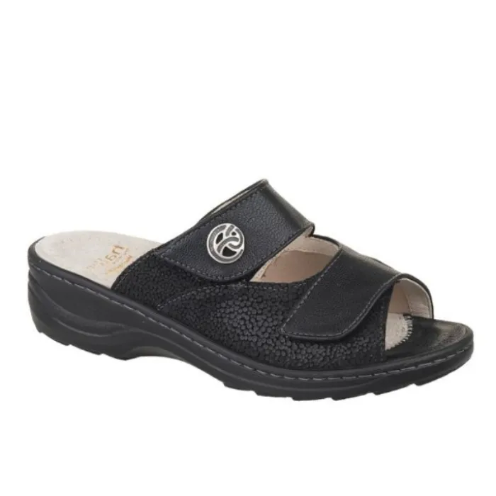 Fidelio Hallux Hedi H Slipper Schwarz Chevstr. Women