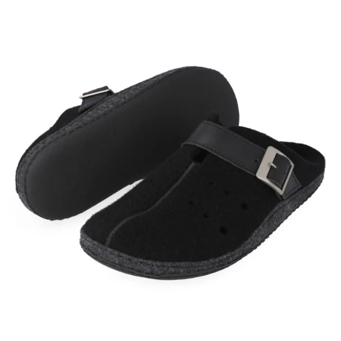 Klaveness Whool Slipper Black Men