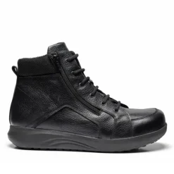 New Feet Boot With Lace And Zipper Black Men