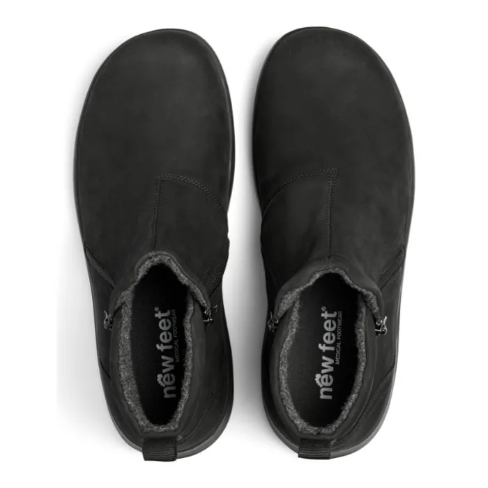 New Feet Boot 2 Zippers Black Men