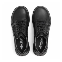 New Feet Lace & Zipper Black Women