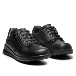 New Feet Lace & Zipper Black Women