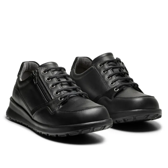 New Feet Lace & Zipper Black Women