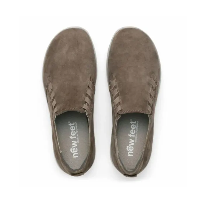 New Feet Loafer Elastic Goat Skin Sand Women