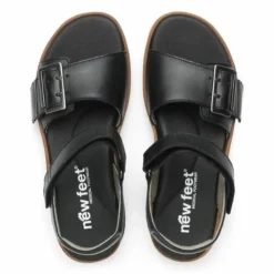 New Feet Sandal Leather Black Women