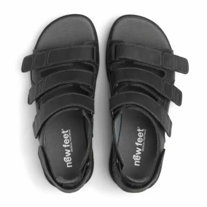 New Feet Sandal With Heelcap Black Men
