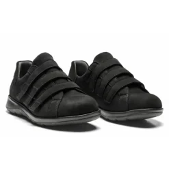 New Feet Shoe 3 Velcro Straps Black Women