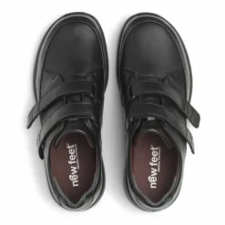 New Feet Velcro Leather/Stretch Black Men