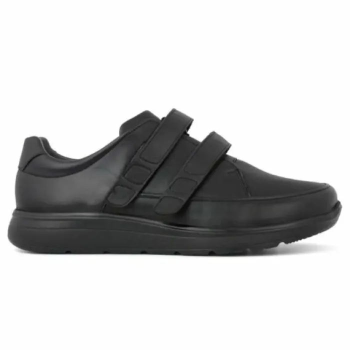 New Feet Velcro Leather/Stretch Black Men