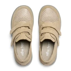 New Feet Velcro Leather/Stretch Sand Women