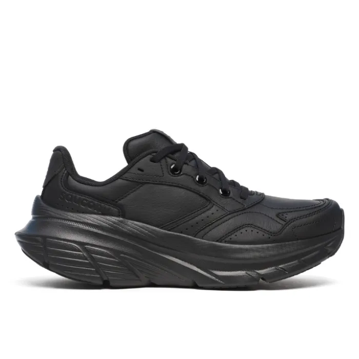 Saucony Guide Metro Leather Wide Tripple Black Women