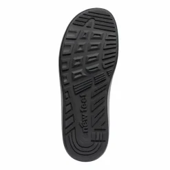 New Feet Boot Velcro Plain Leather Stretch Black Men