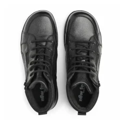 New Feet Boot With Lace And Zipper Black Men